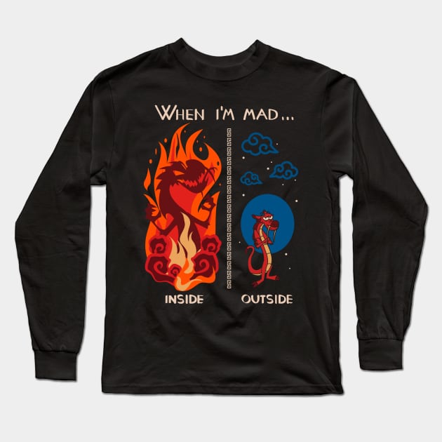 When I'm mad Long Sleeve T-Shirt by Domichan